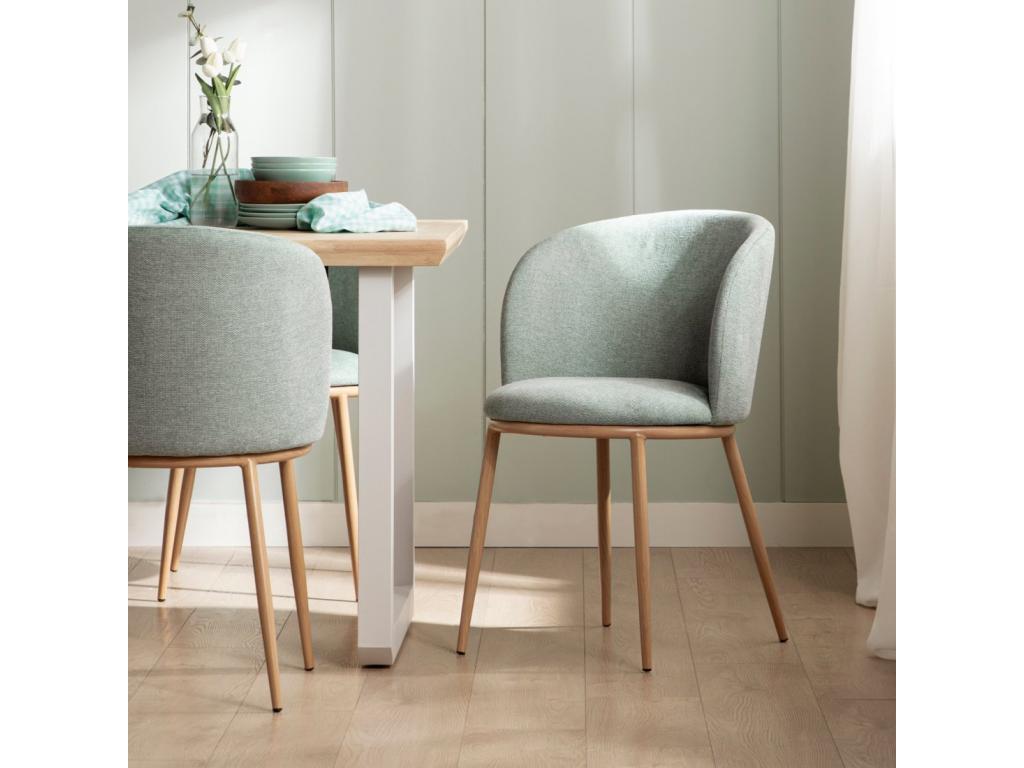 Green Fabric Chair, 51 x 80 cm