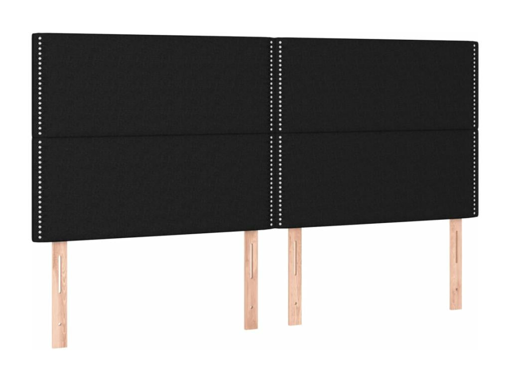 Black Fabric Bed Frame, 160 x 200 cm