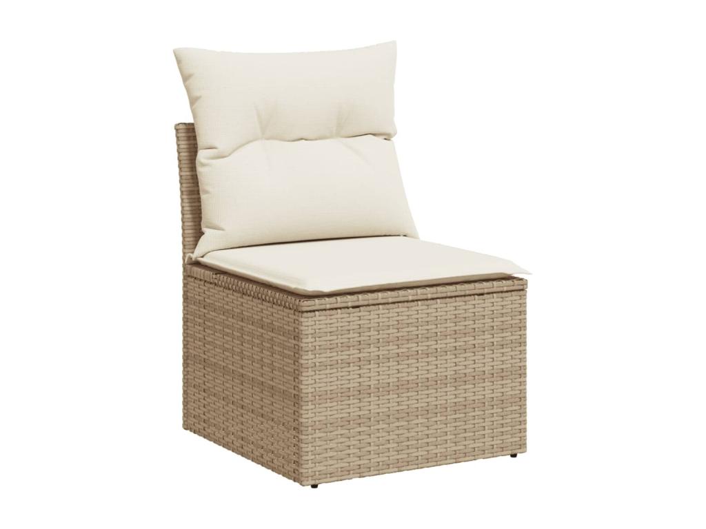Beige Woven Resin Wicker Outdoor Furniture Set - dlz1766580474254