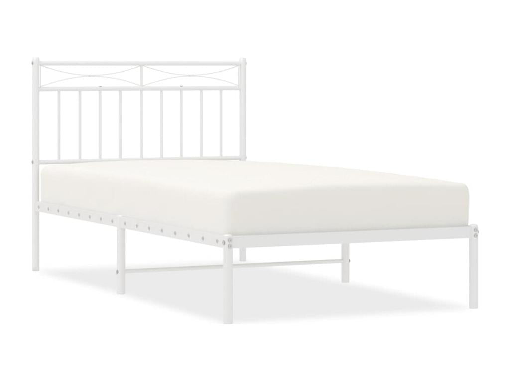 White Metal Mattress, 100 x 190 cm