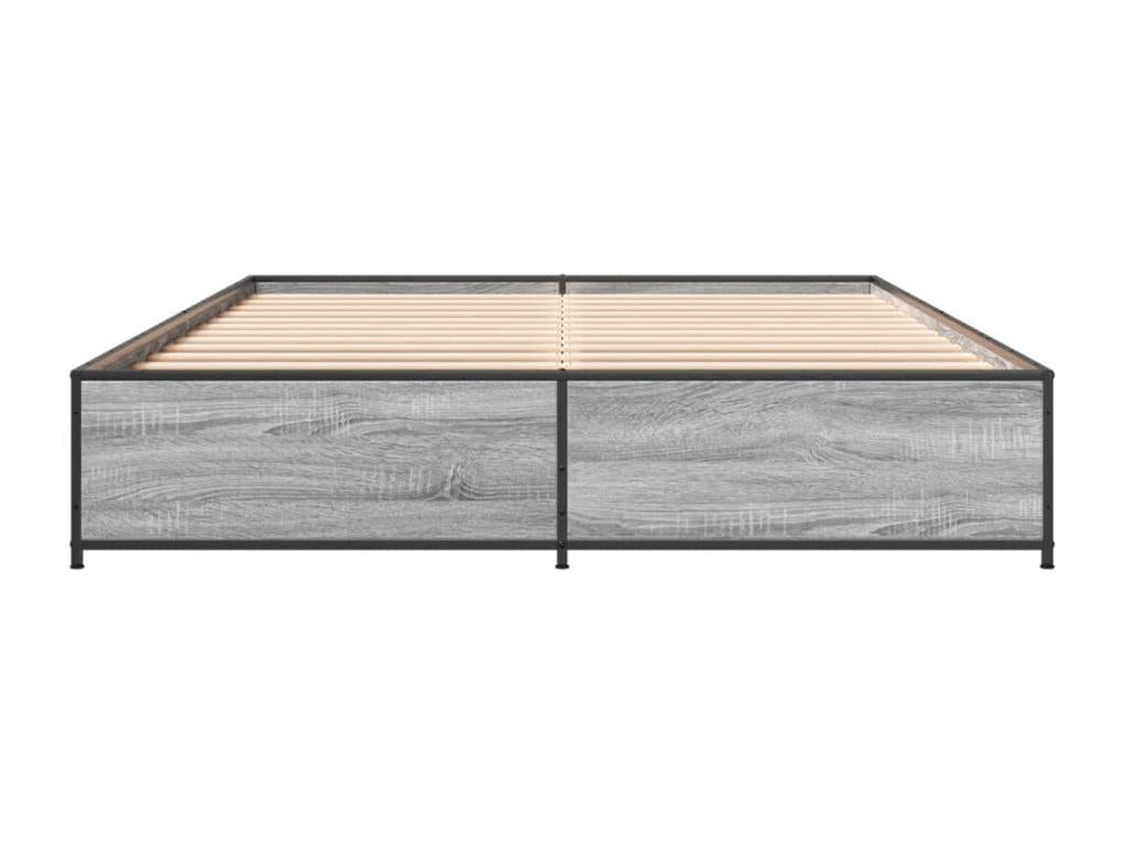Gray Engineered Wood Bed Frame, 120 x 200 cm