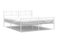 White Metal Bed Frame, 180 x 200 cm