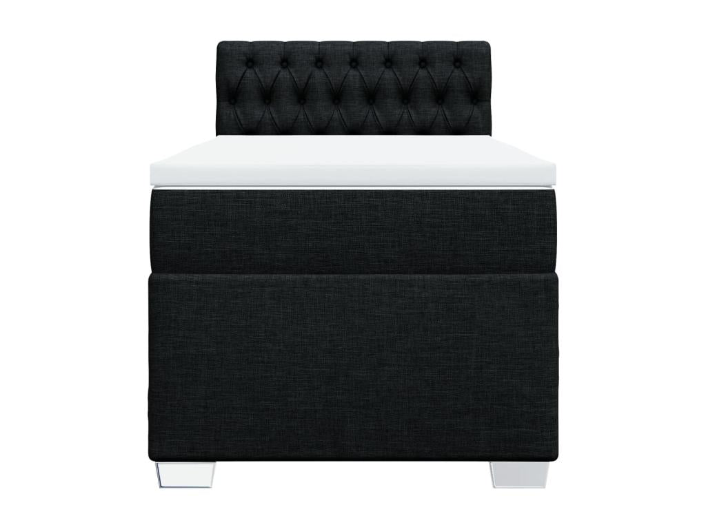 Black Fabric Mattress, 90 x 200 cm
