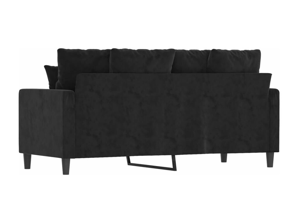 Black Velvet Sofa