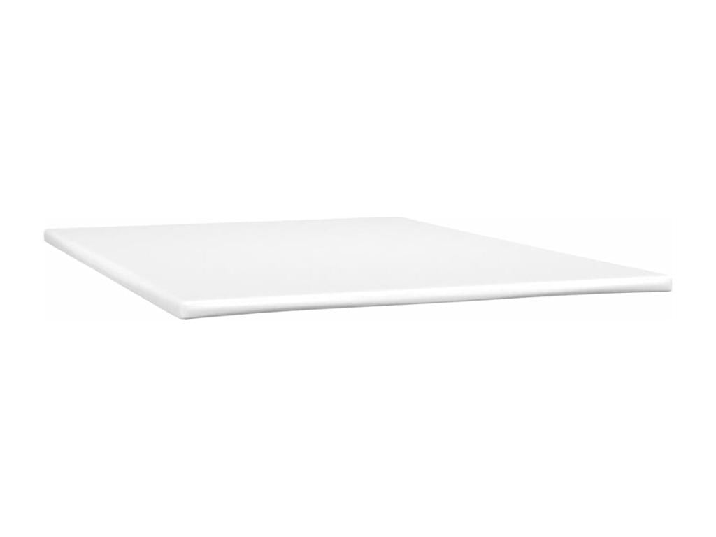 White Faux Leather Mattress, 140 x 190 cm