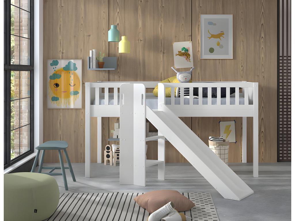 White Bed, 204 x 208 x 114 cm