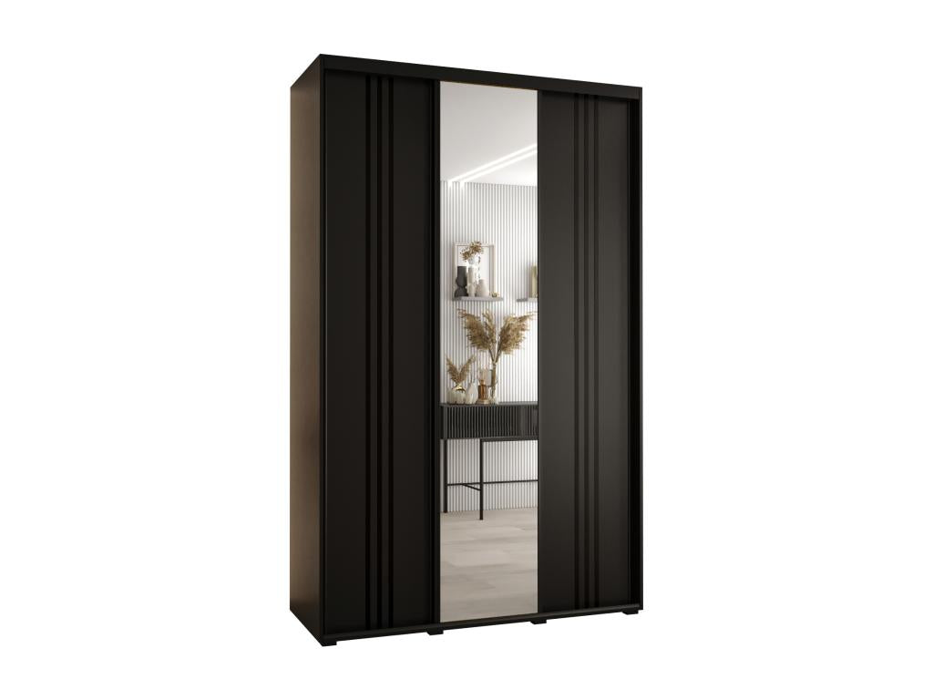 Black Wardrobe, 160 x 45 x 235.2 cm