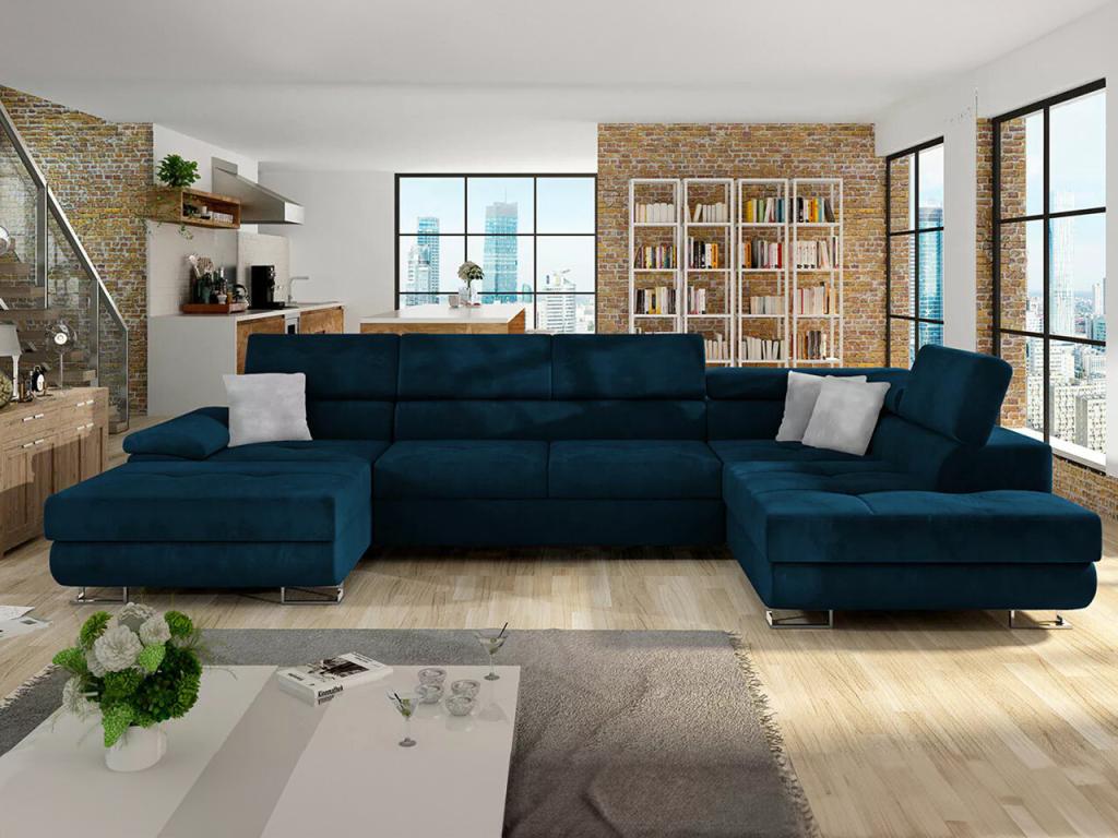 Blue Sofa, 345 x 202 x 71 cm
