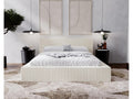 Beige Fabric Bed, 200 x 200 cm