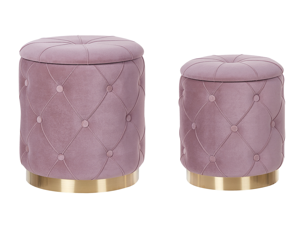 Velvet Ottoman