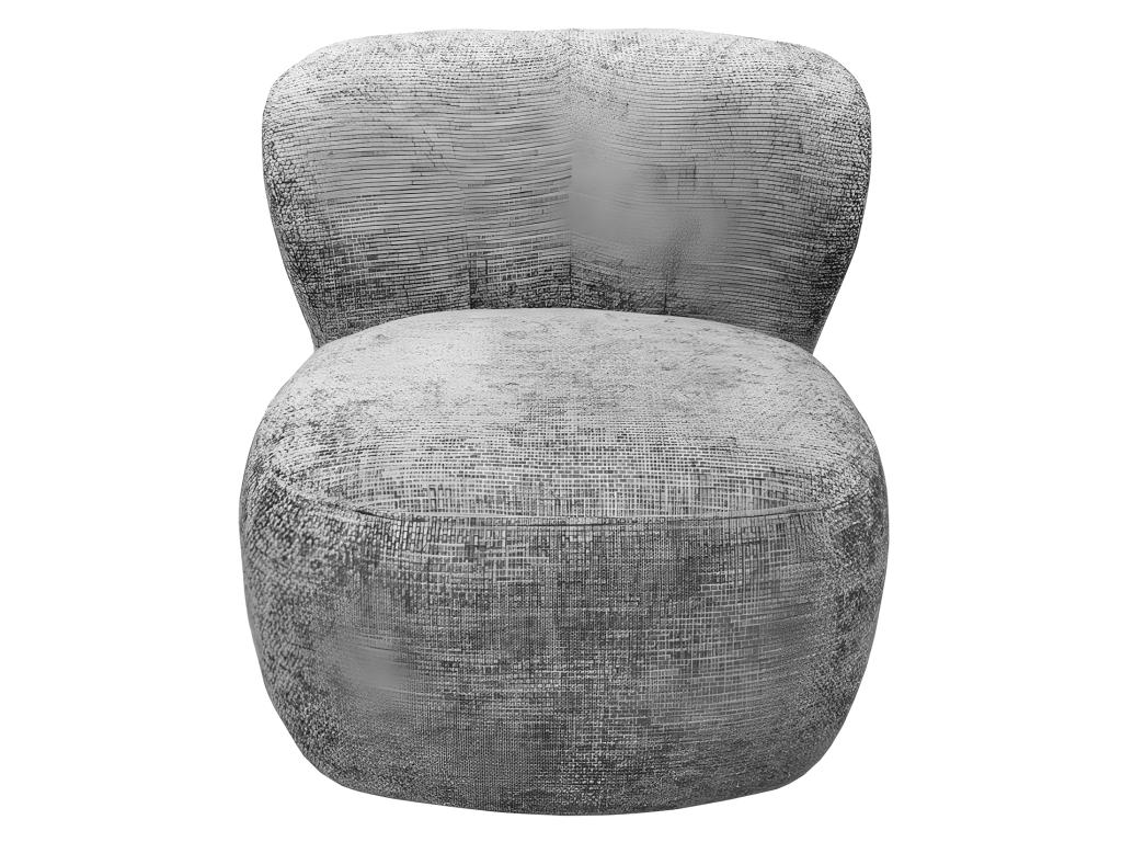 Gray Fabric Accent Chair