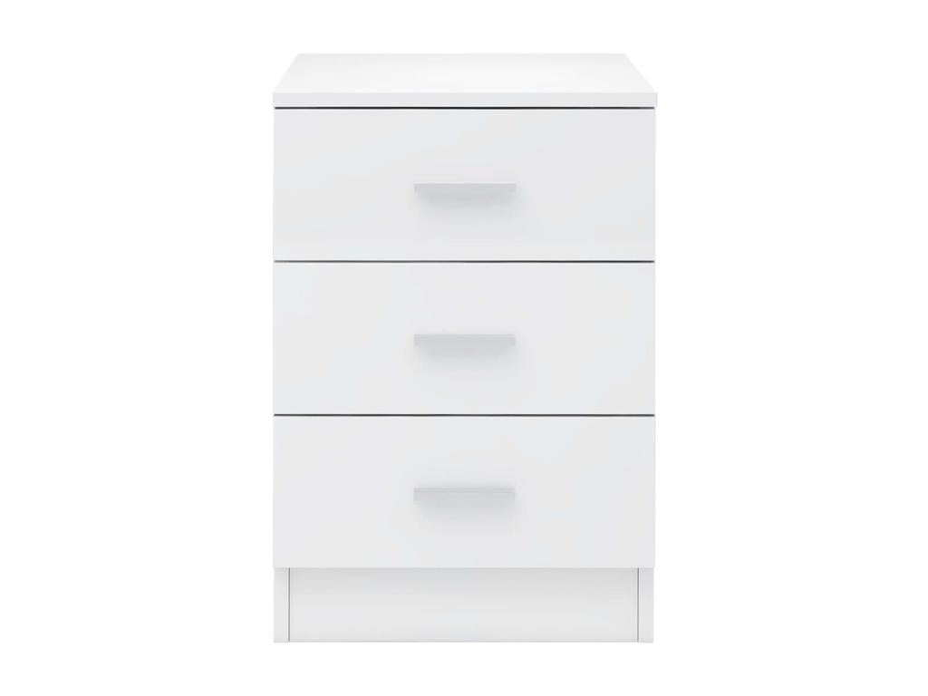 White Engineered Wood Table, 38 x 35 x 56 cm