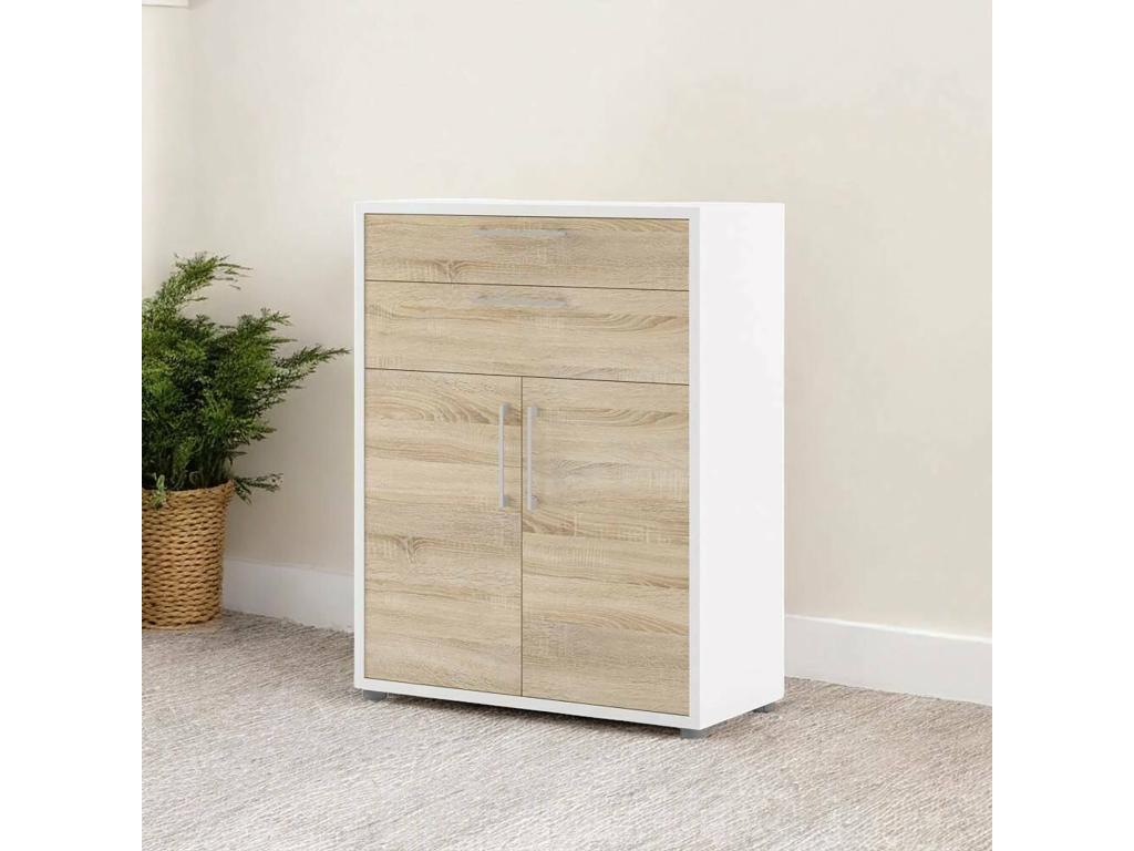 Black Oak Wood Sideboard, 89 x 40 cm