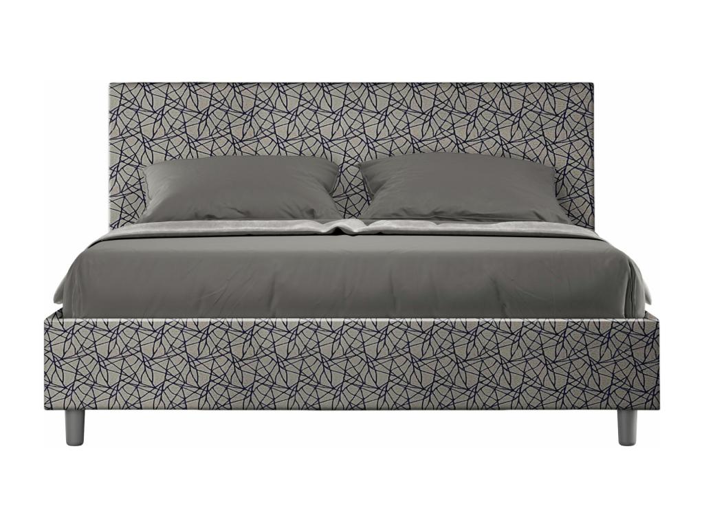 Blue Fabric Bed, 160 x 190 cm