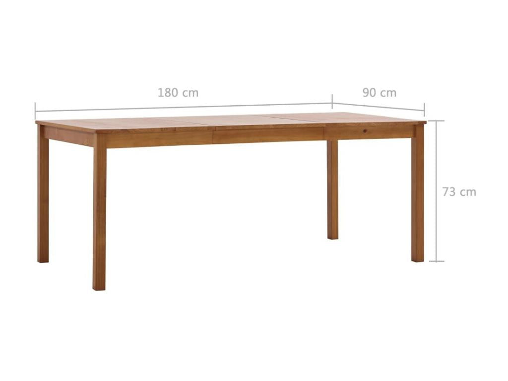 Natural Pine Wood Dining Table