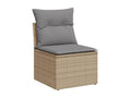Beige Woven Resin Wicker Outdoor Furniture Set - dlz1766581015043