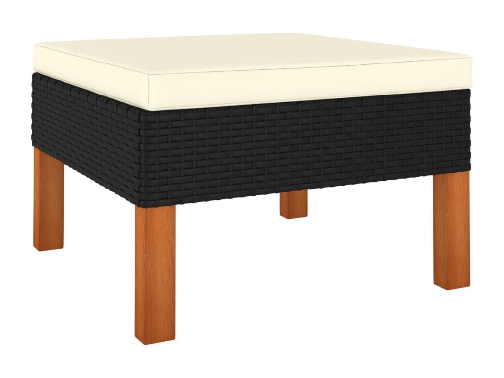 Black Woven Resin Wicker Outdoor Furniture Set - dlz1766580519783