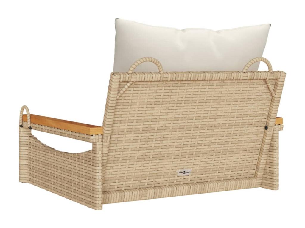 Beige Woven Resin Wicker Home Furniture, 63 x 62 x 40 cm