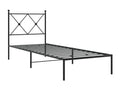 Black Metal Bed Frame, 80 x 200 cm
