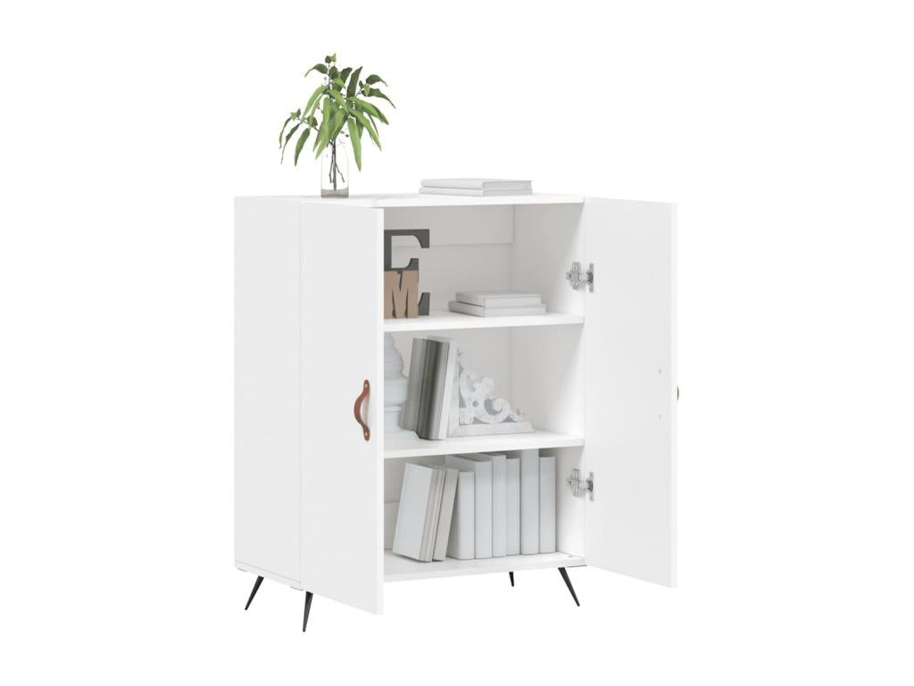 White Engineered Wood Sideboard, 69.5 x 34 x 90 cm