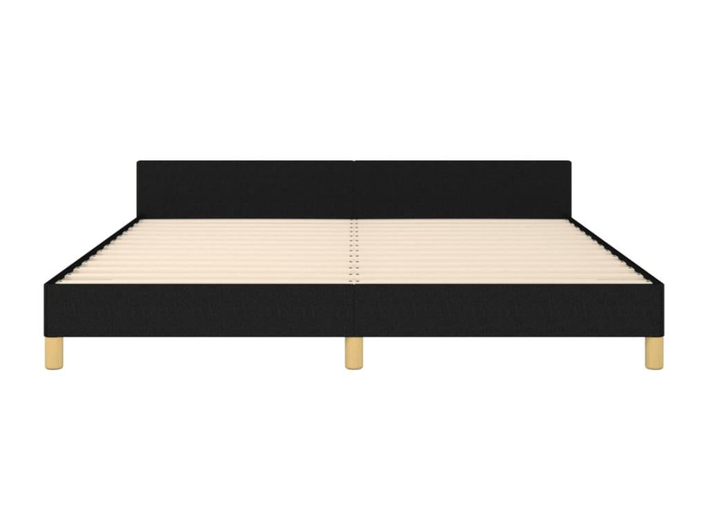Black Fabric Bed Frame, 160 x 200 cm