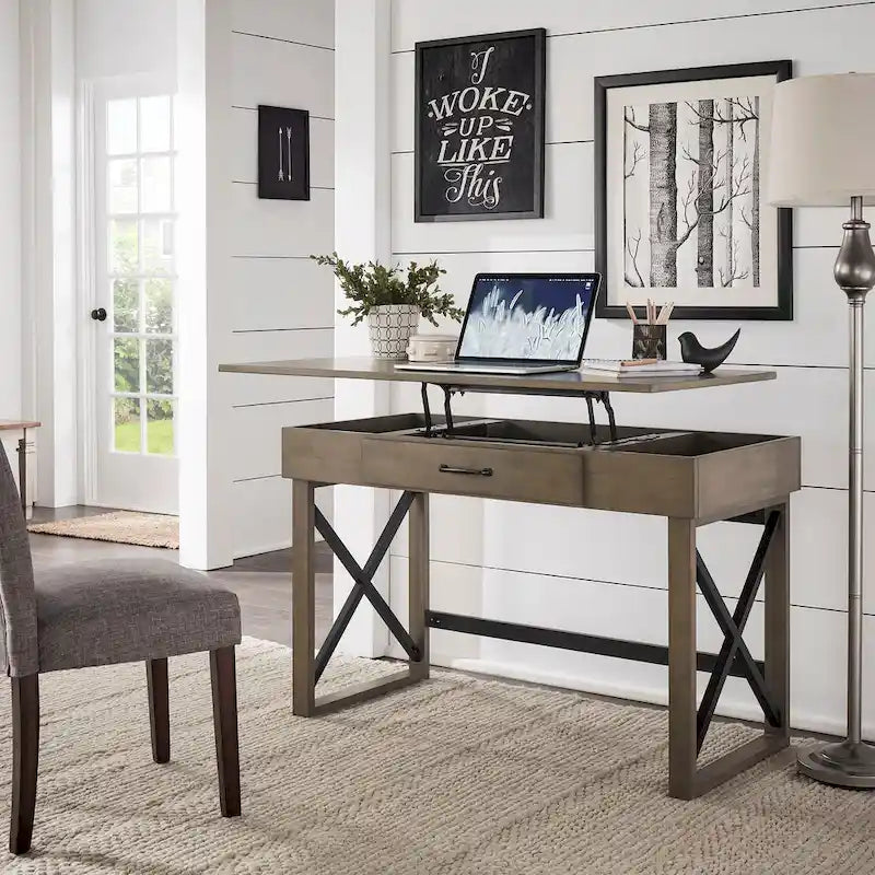 Murali Lift Top Desk with Charging Station by iNSPIRE Q Modern