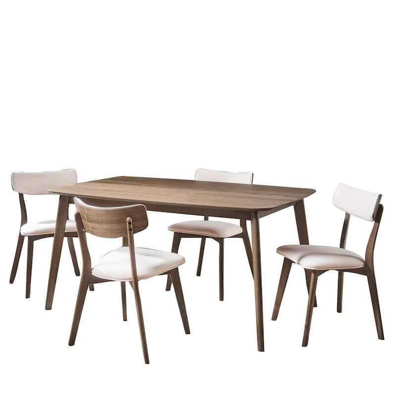 Alma Mid-Century 5-piece Wood Rectangle Dining Set by Christopher Knight Home