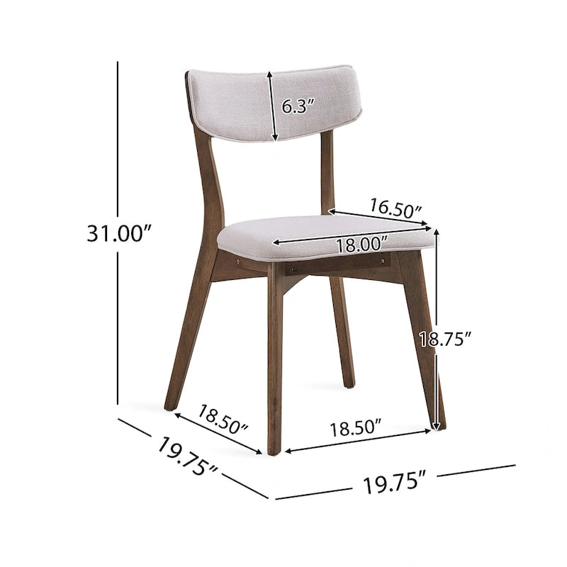 Alma Mid-Century 5-piece Wood Rectangle Dining Set by Christopher Knight Home
