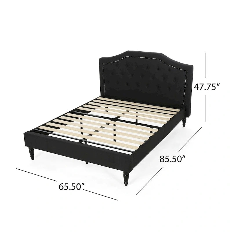 Elinor Upholstered Queen Platform Bed by Christopher Knight Home