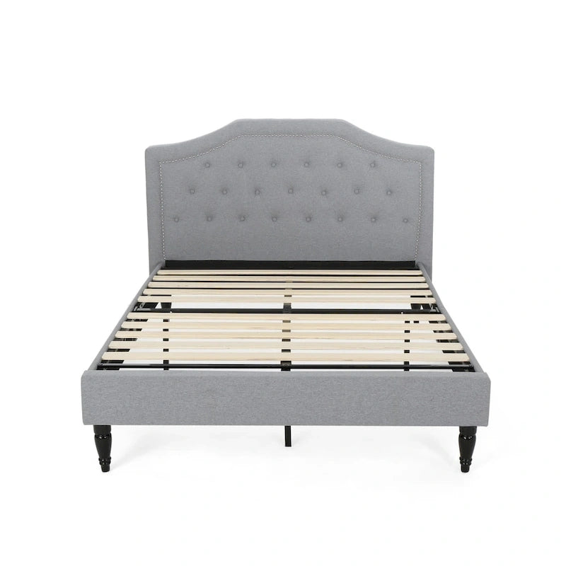 Elinor Upholstered Queen Platform Bed by Christopher Knight Home