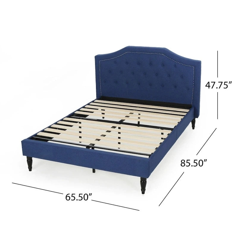Elinor Upholstered Queen Platform Bed by Christopher Knight Home