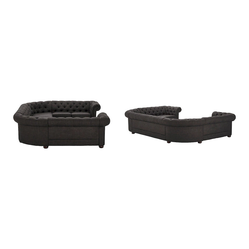 Gdansk 9-Seat U-Shaped Chesterfield Sectional Sofa