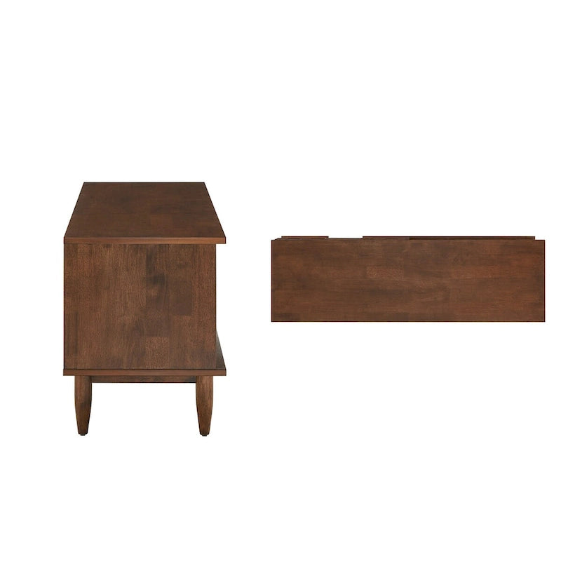 Bardolino Mid-Century Wood 2-Drawer TV Stand - 59-Inch