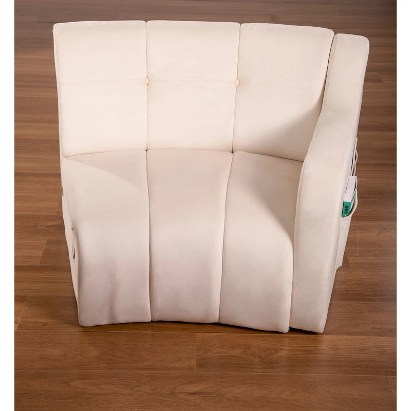 Velvet Curved sofa 3 Seats Symmetrical Modular legless sofa Corner Sectional Round couches - 127