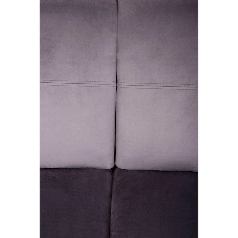 Velvet Curved sofa 3 Seats Symmetrical Modular legless sofa Corner Sectional Round couches - 127