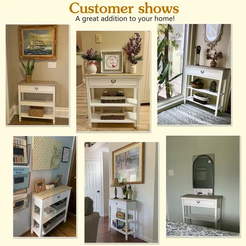 Porch & Den Gatto Accent Side End Table w/ drawers