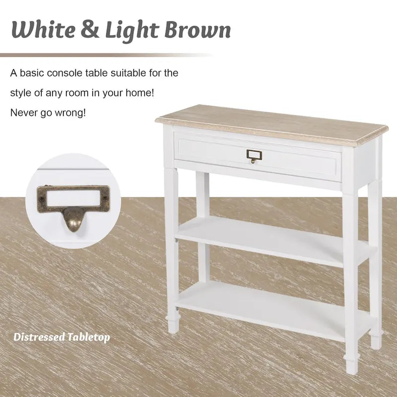 Porch & Den Gatto Accent Side End Table w/ drawers