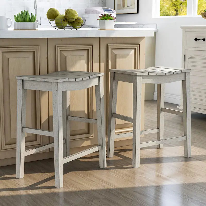 Tarala Farmhouse Wood 5-Piece Counter Height Table and Stool Set by Furniture of America