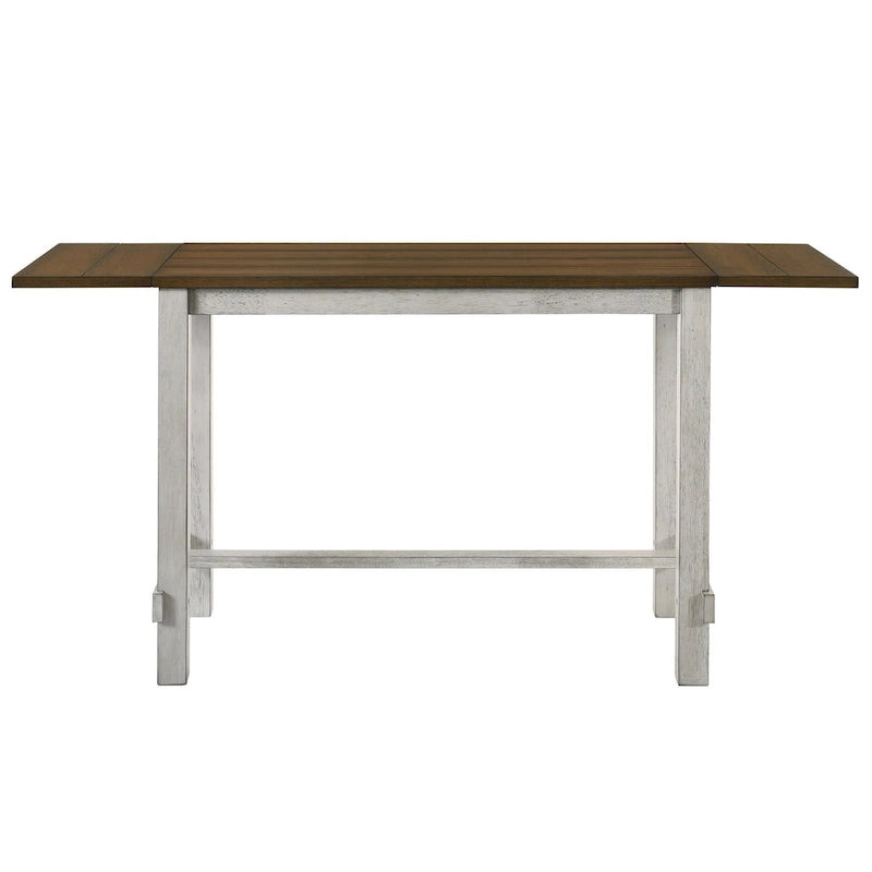 Tarala Farmhouse Wood 5-Piece Counter Height Table and Stool Set by Furniture of America