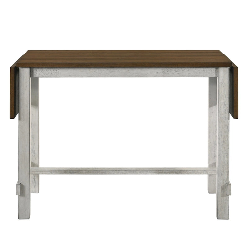 Tarala Farmhouse Wood 5-Piece Counter Height Table and Stool Set by Furniture of America