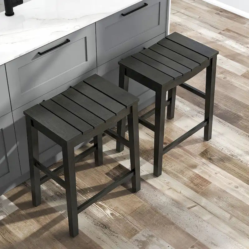 Tarala Farmhouse Wood 5-Piece Counter Height Table and Stool Set by Furniture of America