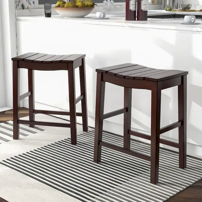 Tarala Farmhouse Wood 5-Piece Counter Height Table and Stool Set by Furniture of America