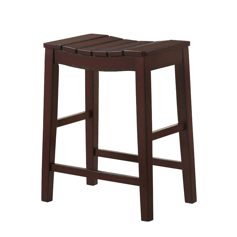 Tarala Farmhouse Wood 5-Piece Counter Height Table and Stool Set by Furniture of America