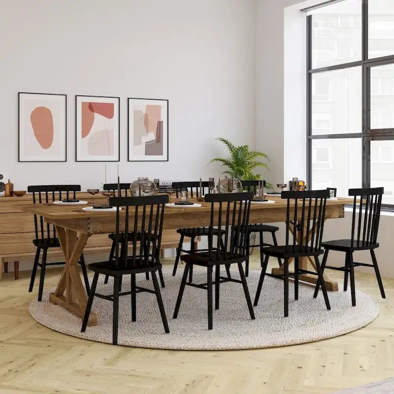 9' x 40 Rectangular Antique Rustic Solid Pine Folding Dining Table