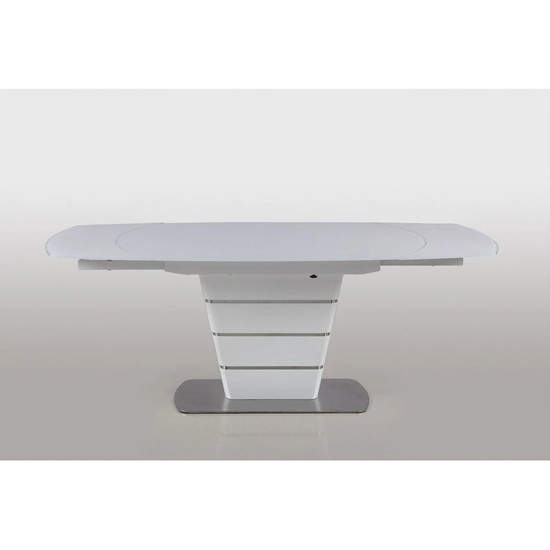 Somette Charlie White Starphire Glass 5-Piece Dining Set