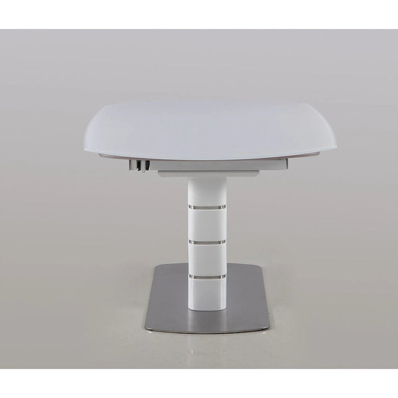 Somette Charlie White Starphire Glass 5-Piece Dining Set