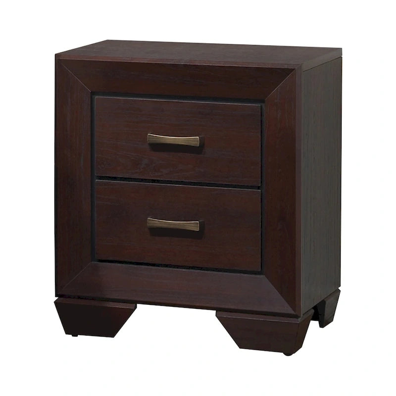 Oatfield Dark Cocoa 5-piece Panel Bedroom Set with 2 Nightstands