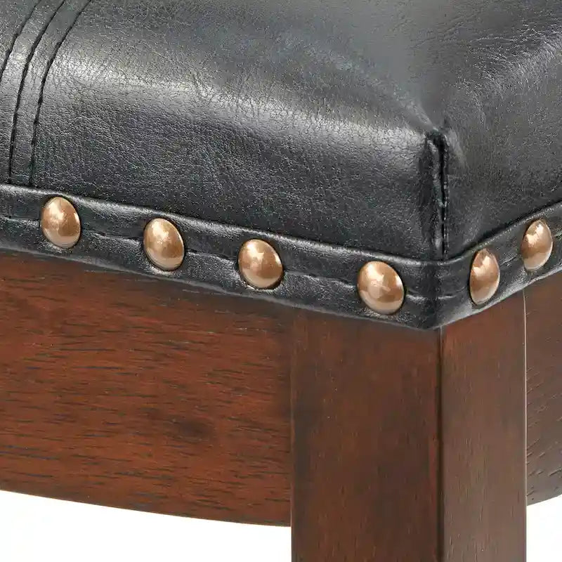 Simple Living Lonnie 29-inch Padded Bar Height Saddle Stools (Set of 2)