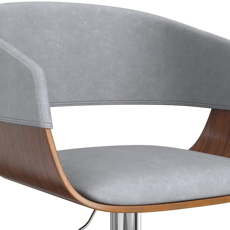 WYNDENHALL Calinda Mid Century Modern 33 inch Adjustable Swivel Bar Stool