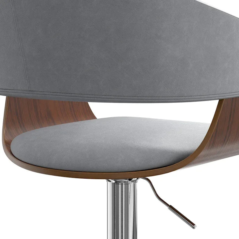 WYNDENHALL Calinda Mid Century Modern 33 inch Adjustable Swivel Bar Stool